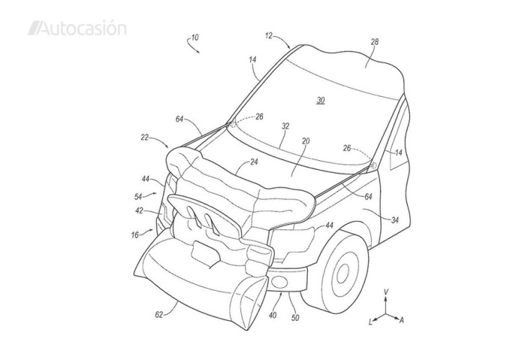 ford patenta los airbags externos al coche