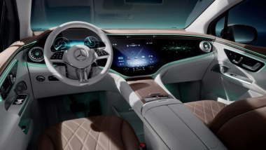 Último adelanto oficial del nuevo Mercedes EQE SUV previo a su debut mundial