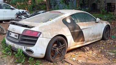 De película de terror: un Audi R8 abandonado en India