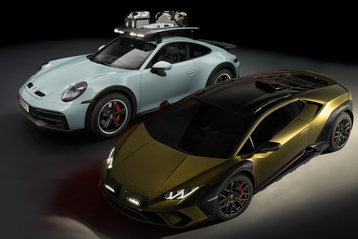 Las diferencias entre el Lamborghini Huracan Sterrato y el Porsche 911  Dakar - TopCarNews
