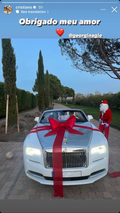 ¡De lujo! Georgina regala a Cristiano un auto de más de 300 mil euros