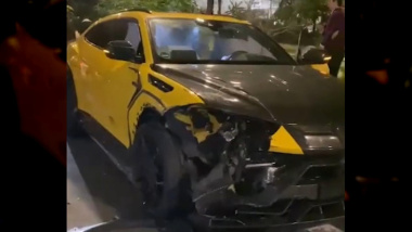 El hermoso Lamborghini del futbolista suizo Embolo destruido en un accidente