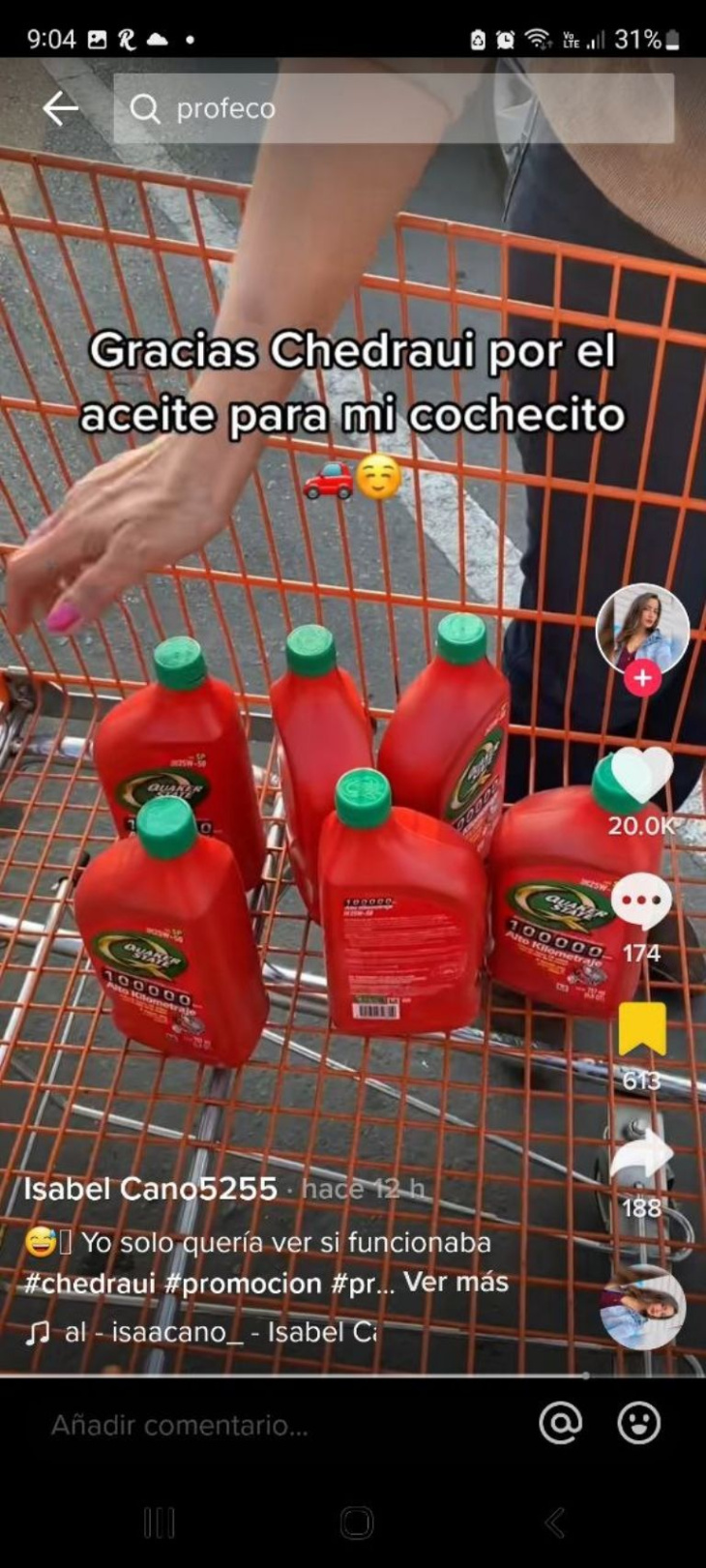 mujer encuentra error en promoción de aceites para auto en chedraui y los compra a dos pesos