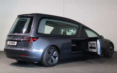 Tesla Hearse 3: el coche eléctrico perfecto para hacer el último viaje