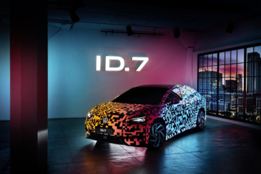 Con camuflaje digital y en camino del estreno mundial, le traemos la primera aparición del Volkswagen ID.7