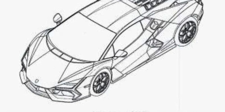 El diseño del sucesor del Lamborghini Aventador se filtra en estas imágenes de patente
