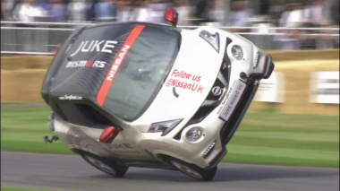 Así batió el Nissan Juke Nismo RS el record de velocidad ¡a dos ruedas!
