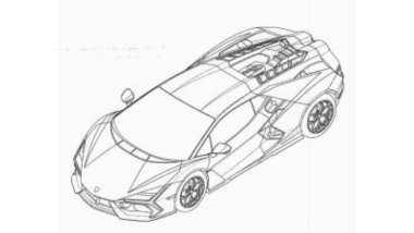 Sustituto Lamborghini Aventador: filtrado en imágenes de patente