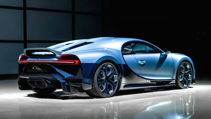el bugatti chiron profilée es un hipercoche exagerado, y el coche más caro de la historia