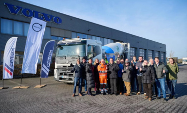 Entra en servicio la primera hormigonera eléctrica de Volvo Trucks