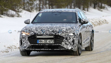 El Audi A4 Avant 2023 se deja ver, camuflado, en la nieve de Suecia
