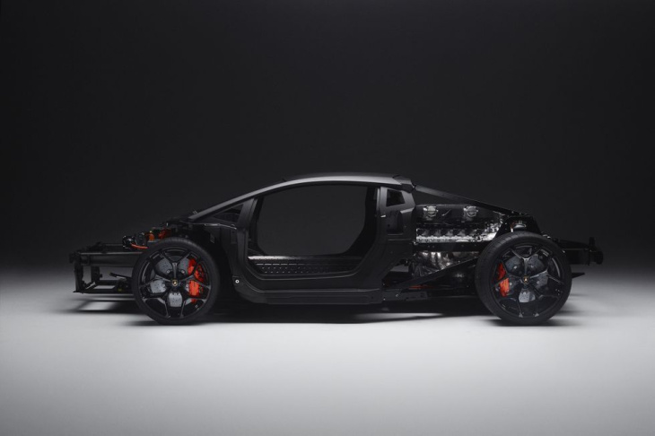 Así es el chasis monocasco del futuro Lamborghini V12 híbrido