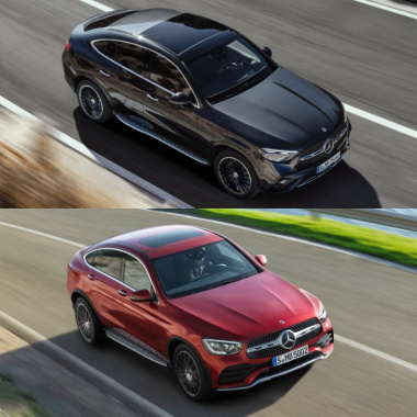 Comparación visual Mercedes-Benz GLC Coupé 2024: ¿Qué te parecen los cambios?