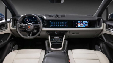 Interior Porsche Cayenne 2023: parecido al del Taycan