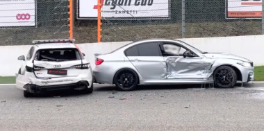 Este BMW M3 se estrella contra un Audi RS 4 Safety Car en Spa Francorchamps