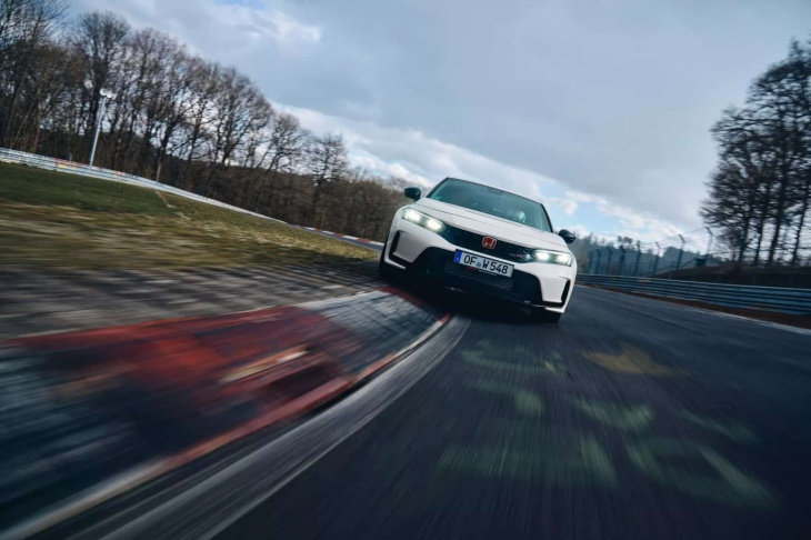 el honda civic type 2023 vuelve a ser el tracción delantera más rápido en nürburgring