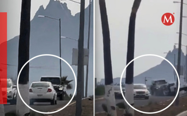 Hombre circula en sentido contrario y muere tras chocar de frente contra Jeep en Sonora
