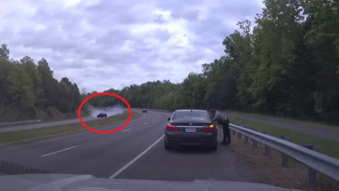 Impactante accidente en Virginia: una víctima mortal salva a un policía atropellado por un BMW M3