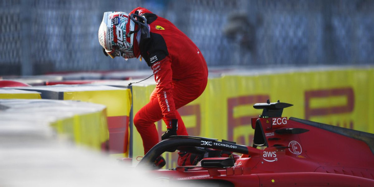 Fuerte accidente de Charles Leclerc y su Ferrari en Miami