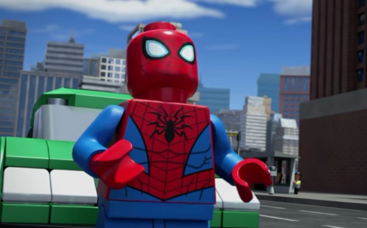 universo de lego haría una aparición en spider-man across the spider-verse