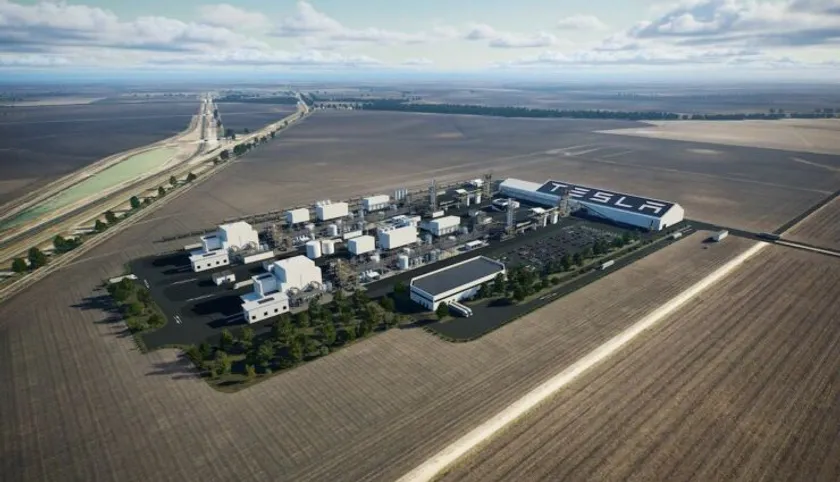 tesla pone la primera piedra de su propia refinería de litio con una capacidad para un millón de coches eléctricos al año