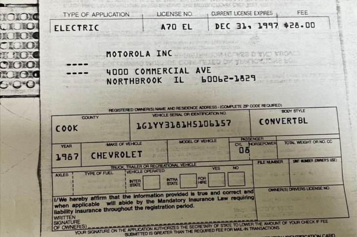 la desconocida historia del chevrolet corvette eléctrico desarrollado por motorola en 1993