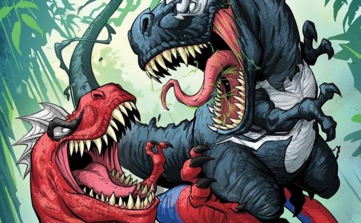 el origen de spider-rex de spider-man: across the spider-verse en marvel comics