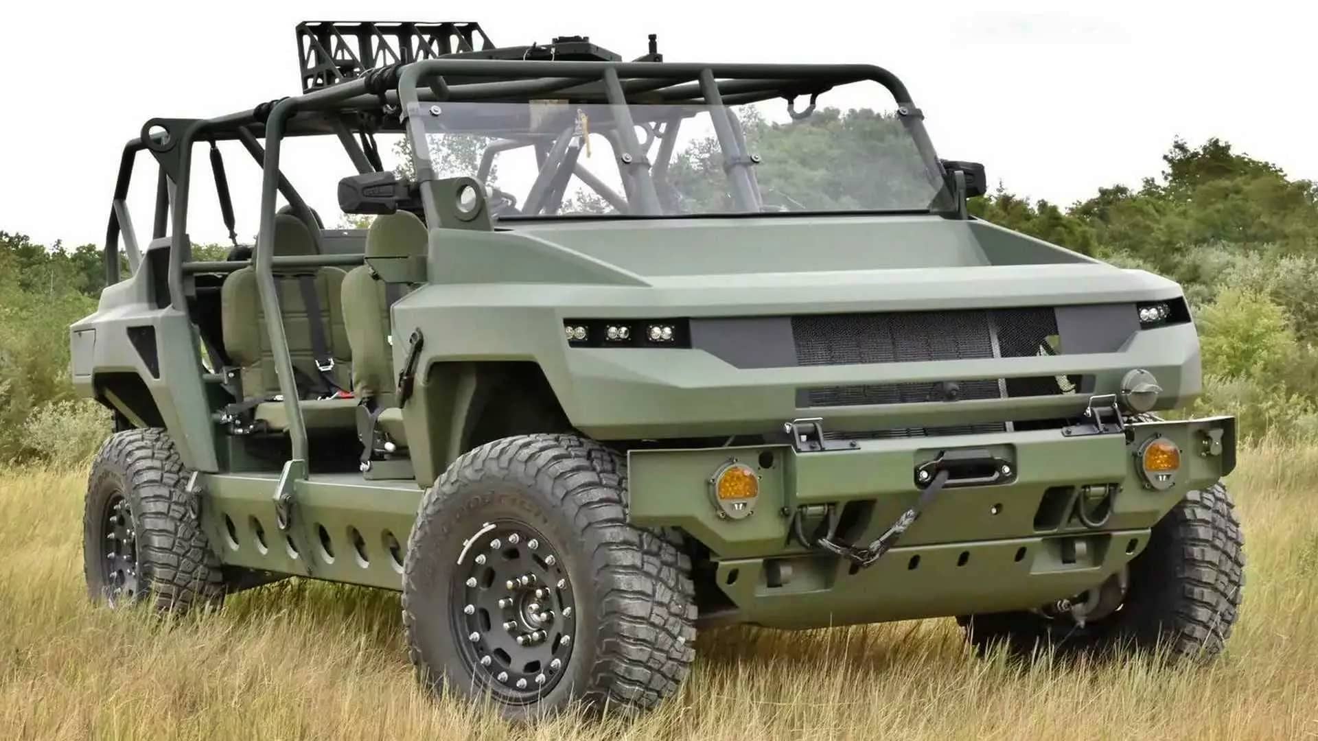 el ejército se pasa al coche eléctrico con esta verdadera bestia creada a partir del gmc hummer ev