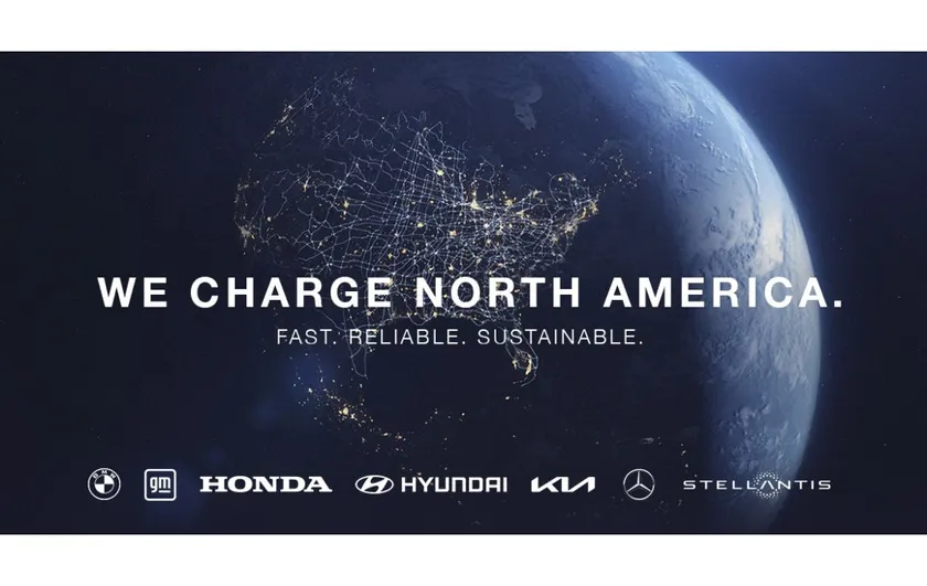 bmw, gm, honda, hyundai-kia, mercedes-benz y stellantis se alían para desarrollar una red de carga rápida para coches eléctricos en norteamérica