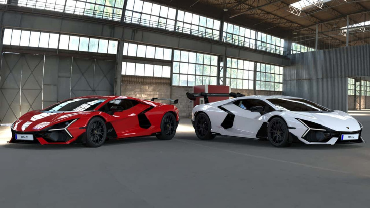 Lamborghini Revuelto con kit de carbono y un enorme alerón de DMC