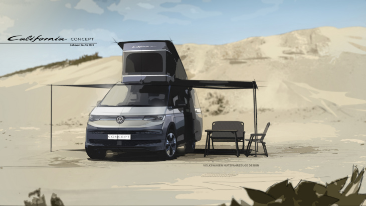 volkswagen muestra el futuro de la serie de modelos de camping con el “concepto california”