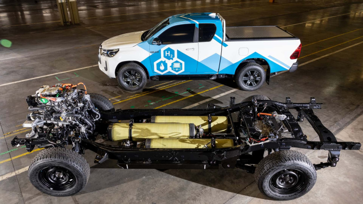 el toyota hilux prototipo de hidrógeno anuncia 588 km de autonomía