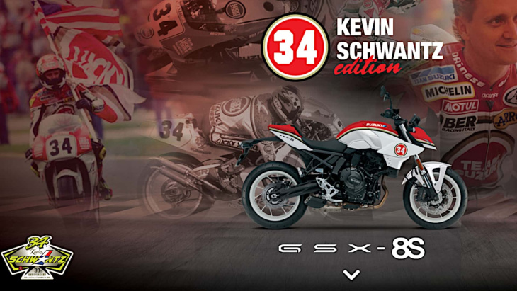 suzuki italia presenta la gsx-8s kevin schwantz edición limitada