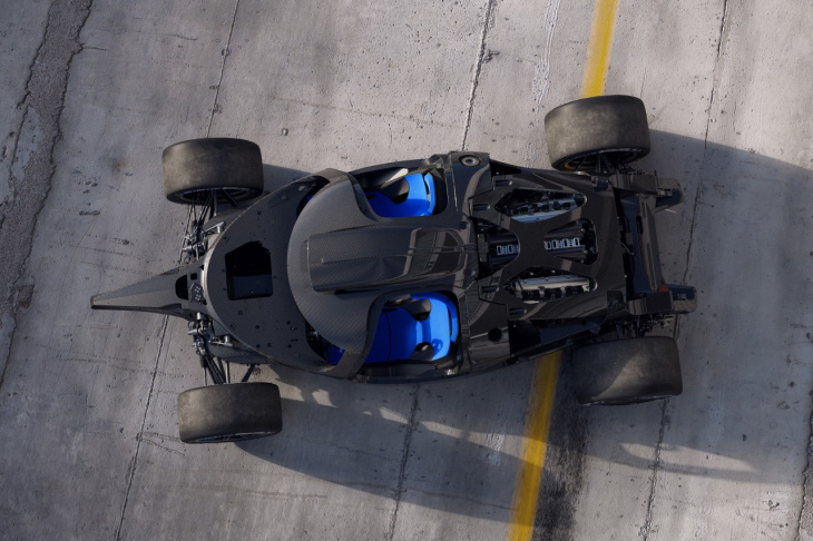 así es la apariencia del bugatti bolide sin su brutal carrocería
