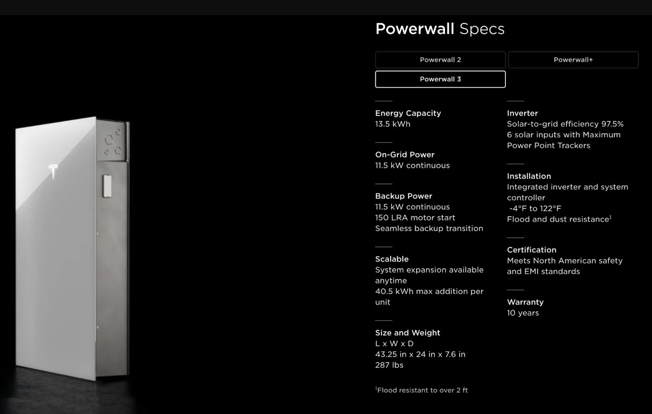 tesla presenta la nueva powerwall 3