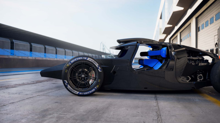 ¡el bugatti bolide al desnudo! así es su chasis de carbono