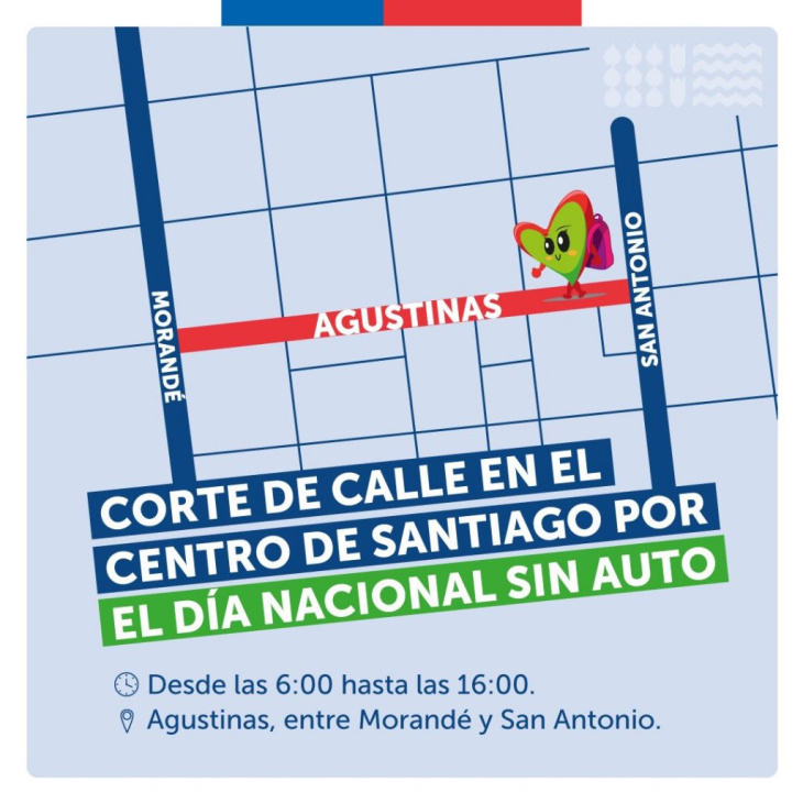 día nacional sin auto: revisa los desvíos de tránsito en santiago para este viernes 29 de septiembre