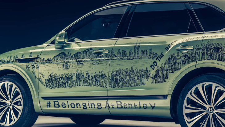 este bentley bentayga 'art car' incluye 29 famosos monumentos