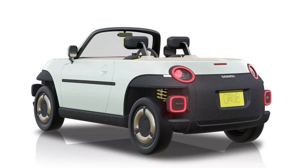 daihatsu osanpo: el especialista en coches pequeños de toyota se electrifica de la mano de un descapotable con tintes de buggy