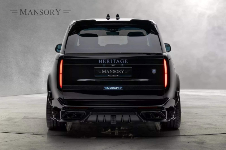 mansory heritage range rover sv lwb: lujo siniestro con 600 cv de potencia