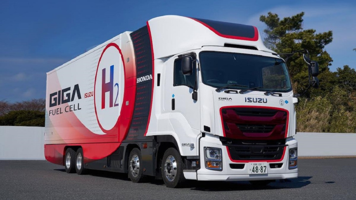 honda e isuzu presentan un camión de hidrógeno que lanzará en 2027