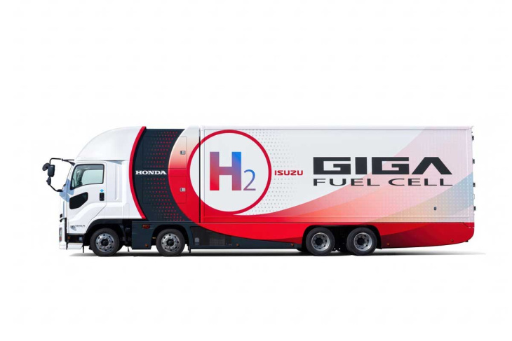 honda e isuzu presentan un camión de hidrógeno que lanzará en 2027