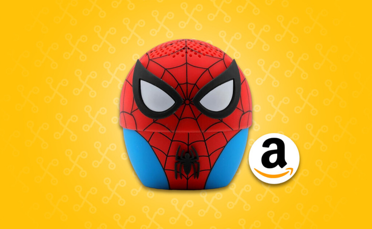 esta mini bocina con diseño de spider-man es recargable y ultraportátil e increíblemente apenas cuesta poco más de 200 pesos en amazon