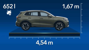 Nuevo Volkswagen Tiguan, dimensiones y maletero de la tercera generación