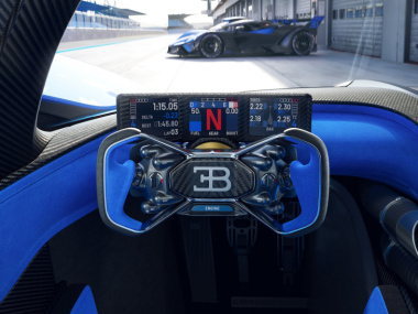 Así luce el interior del espectacular Bugatti Bolide