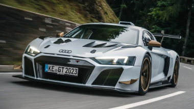 Este Audi R8 GT2 es un coche de carreras de 600.000 € para la calle