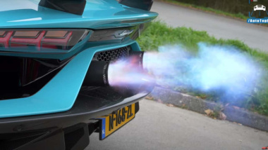 Escucha este Lamborghini Aventador SVJ gritar como un F1 en una Autobahn