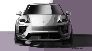 El nuevo Porsche Macan EV lo enseña todo en los bocetos de diseño