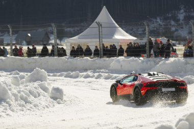 El Lamborghini Huracán Sterrato conquista la pista de hielo en «Zell am See», Austria