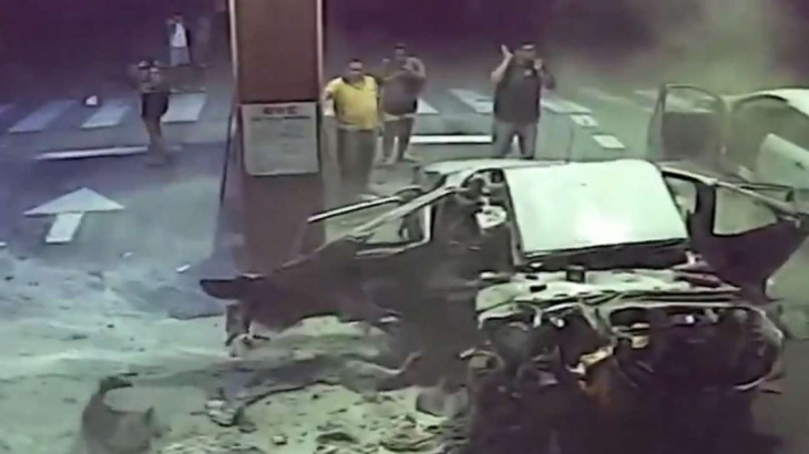 video: explotó en salta el coche de una oficial que tenía cocaína oculta en el tubo de gas